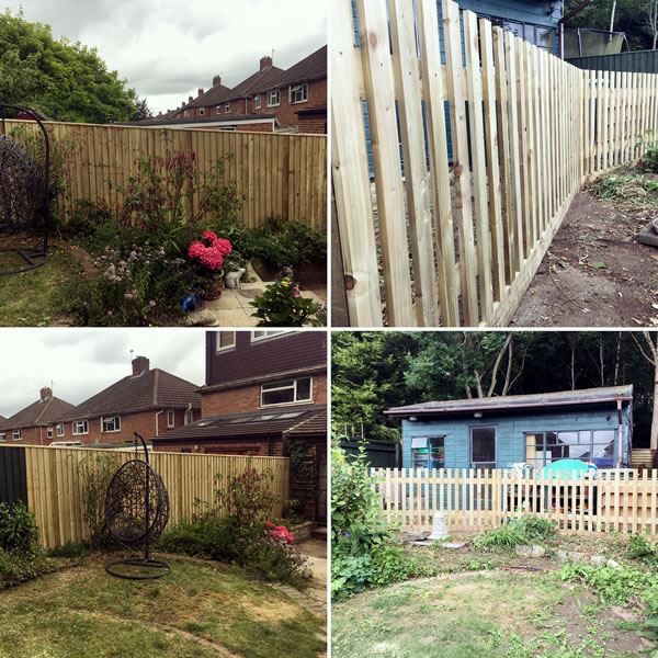 Fencing at house in Kennington, Oxford